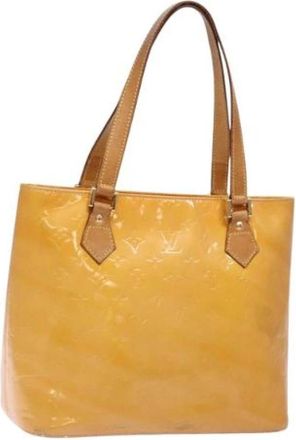Louis Vuitton Tweedehands leren Louis Vuitton tassen - Dames - Vintage Shopper - Geel - ONE Size - Leer - Vintage