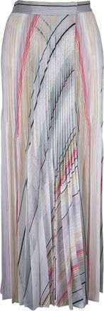 Missoni Gonna lunga plissettata a righe - Toni neutri