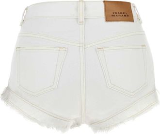 Isabel Marant Eneidala Denim Shorts - White