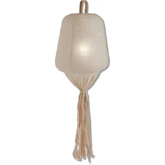 Tag Kite LED Hanging Lantern - Indoor Decorative Candle Holder in Beige at Nordstrom