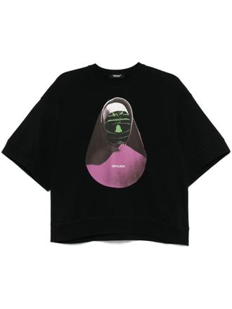 Undercover T-shirt met grafische print - Zwart