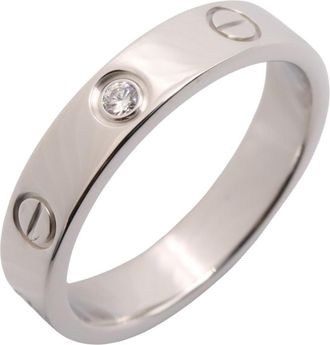 Cartier Clear White Gold White Gold (18K) Band Ring (Pre-Owned)