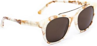 Andy Wolf Handgemaakte Acetaat Zonnebril - Heren - Zonnebrillen - Veelkleurig - ONE Size - Wol - Accessoires