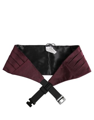 Dolce & Gabbana Silk Cummerbund Belt - Red