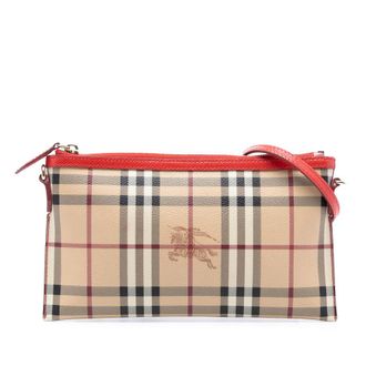 Burberry Pre-owned Burberry Haymarket Check Coated Canvas Peyton Crossbody Ladies XO10Y4Q2AD5EXNNM