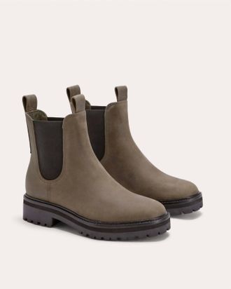 Everlane Womens Lug Chelsea Boots In Vintage Fossil Brown