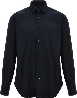 Barba Shirts - Heren - Casual Overhemden - Blauw - 4XL - Katoen - Overhemden