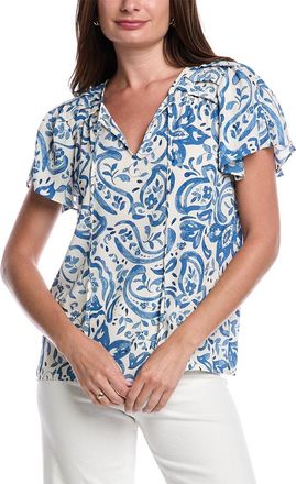 Jones New York Tie-Front Top