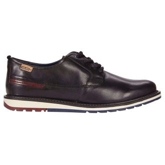 Pikolinos Berna Leather Mens Lace Up Shoes - Lead - Size:UK 10.5-11