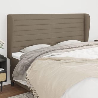 vidaXL Cabecero Con Orejas De Tela Gris Taupe 163x23x118/128 Cm Vidaxl