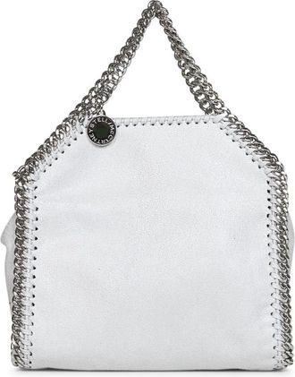 Stella McCartney Micro Falabella Tote - Dames - Handtassen - Wit - ONE Size - Katoen - Tassen