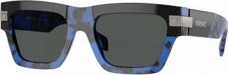 Versace Mens VE4464F 55 545887 Sunglasses - Blue - One Size