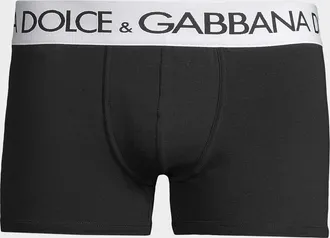 Dolce & Gabbana Men & apos;s Cotton Waistband-Logo Boxer Briefs