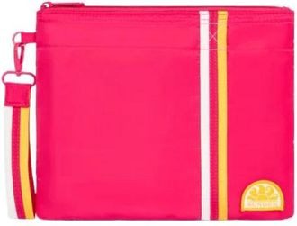 Sundek Tassen, unisex, Roze, ONE Size, Handtas met zijdelingse trekkoorden en regenboogdetails