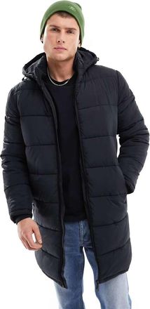 Selected Cooper - Piumino nero taglio lungo