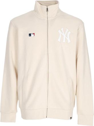 47 Brand Helix Track Jacket Neyyan - Heren - Vesten met rits - Beige - M - Katoen - Hoodies & sweatvesten