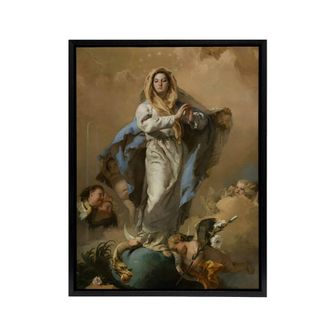 Artery8 Giambattista Tiepolo Immaculate Conception of Mary Framed Canvas Art | Size: W24 x H32