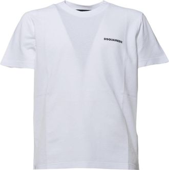 Dsquared2 Classic White Short-Sleeve T-Shirt With Tonal Detail