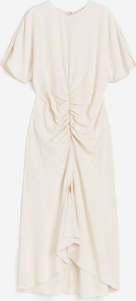 H&M Kleid mit geschlitzten &Auml;rmeln - Beige