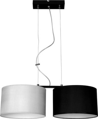 OEM L&aacute;mpara Colgante Moderna, Pantalla De Tela, 2 Led De 60 W