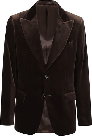 Lardini Attitude Tailored Cotton-Blend Flap Pocket Jacket