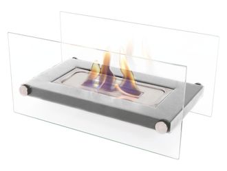 Purline Chimenea De Etanol De Sobremesa En Acero Inox