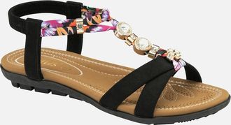 Lotus Womens Claribel Womens Sandals - Black - Size: 5