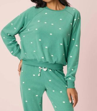 PJ Salvage Outsider Lounge Top In Forest