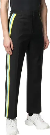 Valentino Side-Stripe Tailored Trousers - Black