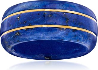 Ross-Simons Lapis Ring With 14kt Yellow Gold