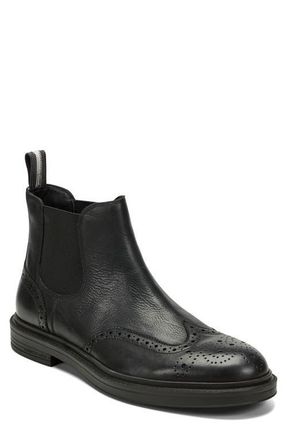 Kenneth Cole Frank Wingtip Chelsea Boot in Black/Charcoal/Silver at Nordstrom, Size 8.5