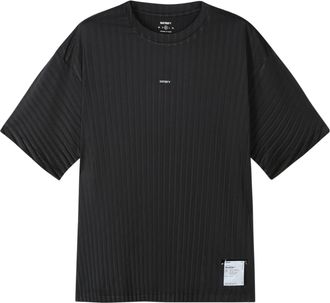 SATISFY Relaxed Fit Auralite Pleated T-Shirt with Minimal Branding