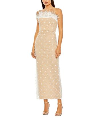 Mac Duggal Strapless Embellished Midi Dress