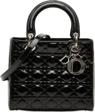 Dior Pre-owned Dior Medium Patent Cannage Lady Dior Ladies 5Q7WRBYBJJPE5UAY