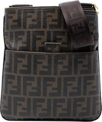Fendi Pre-owned Fendi Zucca Coated Canvas Crossbody Ladies 2408 7VA214 UZD 089