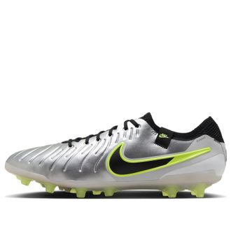 Nike Tiempo Legend 10 Elite AG Metallic Silver Volt DV4330-001
