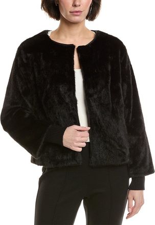 T Tahari Vegan-Fur Jacket