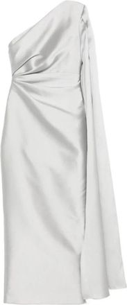 Solace London Veya Maxi Jurk - Dames - Feestkleedjes - Grijs - 2XS - Polyester - Kleedjes