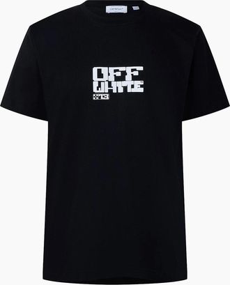 Off-white Mens Mens Slim Fit T Shirt - Black - Size: 38
