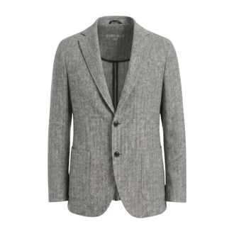 Circolo 1901 Blazer Special Print - - Jackets - Uomo - Grigio - 2XL