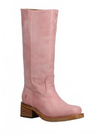 Frye Womens Campus 14L Heeled Boots In Pink