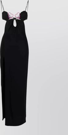 Nensi Dojaka stretch bustier cut-out gown