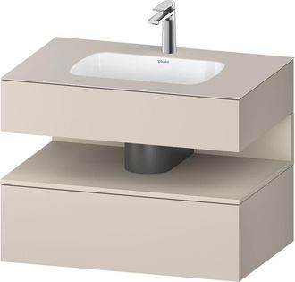 Duravit Qatego Lavabo Encastrado Con Base De Lavabo Consola, - Duravit