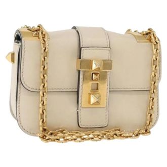 Valentino Pre-owned Mini Bags, female, Beige, Size: ONE SIZE Pre-owned Vintage Mini Shoulder Bag