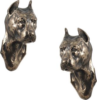 OEM American Staffordshire Terrier, Amstaff, Amstaf Iii: Estatuilla De Perro, Busto Colgante, Decoraci&oacute;n &Uacute;nica Para Un Amante De Los Perros De Art-dog