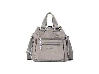 Baggallini Modern Everywhere Drawstring Bag Womens Handbags Sterling Shimmer, Nylon