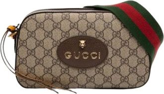 Gucci Pre-owned Cross Body Bags, female, Beige, Size: ONE SIZE Pre-owned The Neo Vintage Crossbody Bag