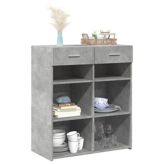 Berkfield Home Sideboard Concrete Grey 80x42.5x93 cm Engineered Wood