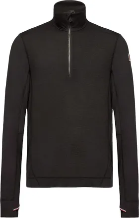 Moncler Moncler Knit Half-zip Turtleneck, Men, Black, Size: Xxl