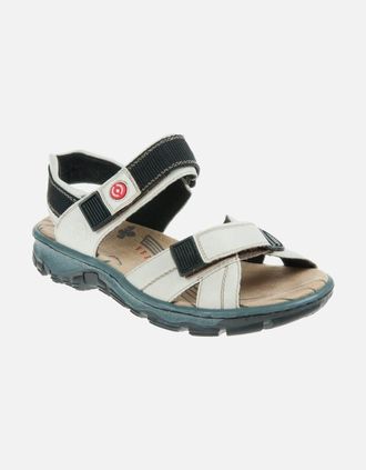 Rieker Womens Rieker Womens Walking Sandal 68851 80 white - Size: 6